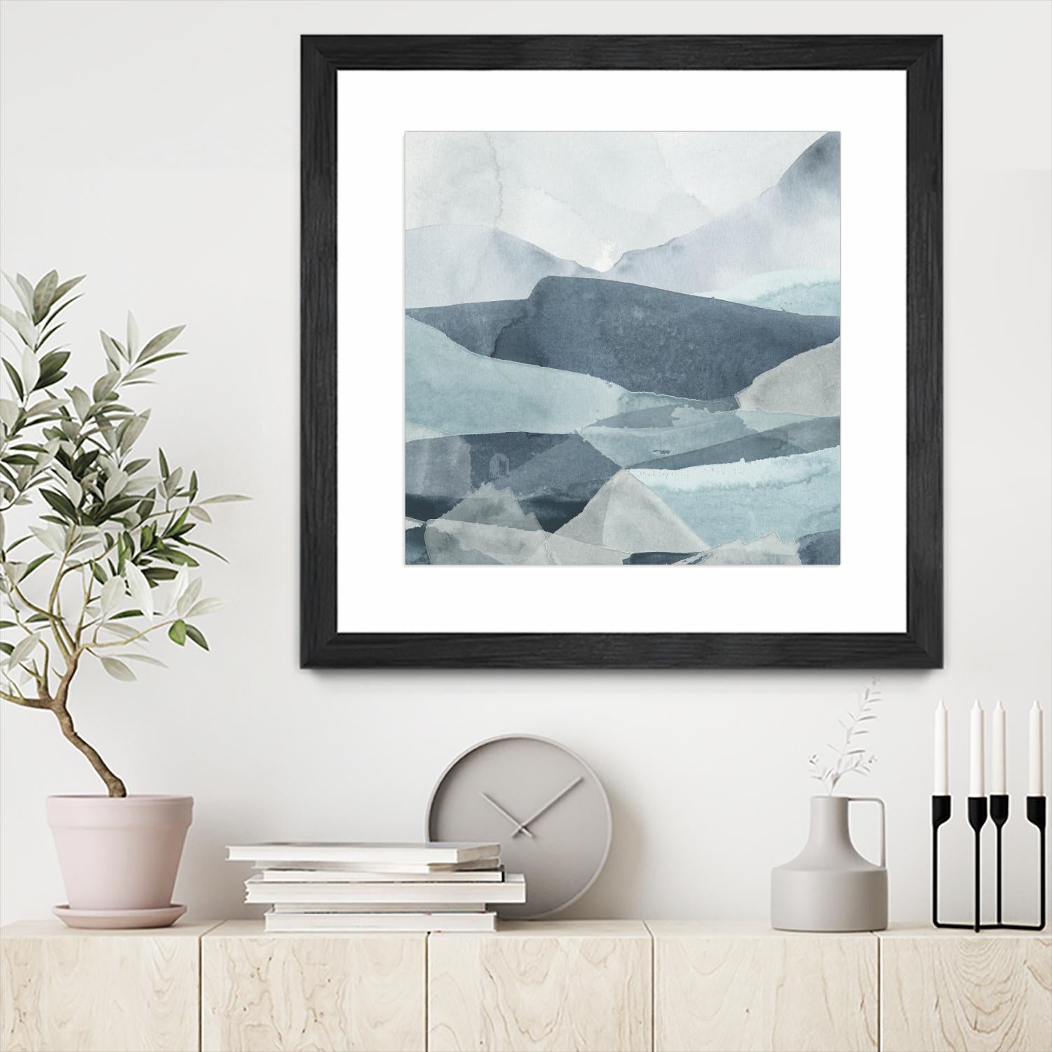 Blue Range III by June Erica Vess on GIANT ART - blue abstract