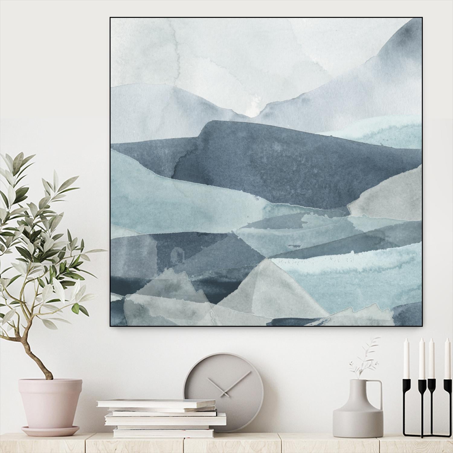 Blue Range III by June Erica Vess on GIANT ART - blue abstract