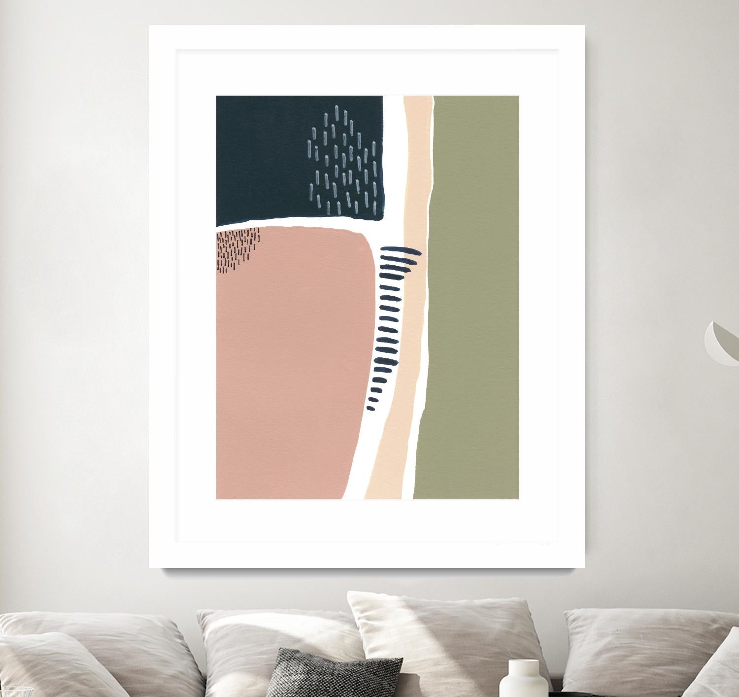 Simple Marks I by Regina Moore on GIANT ART - pastels abstract