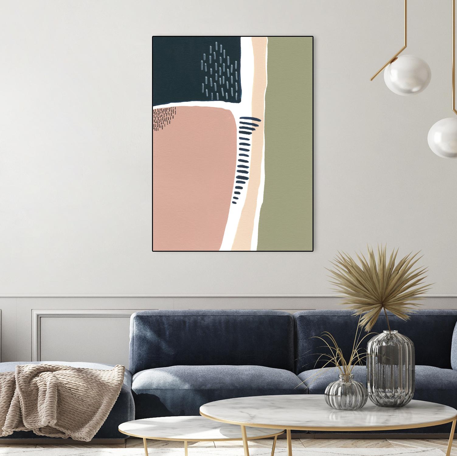 Simple Marks I by Regina Moore on GIANT ART - pastels abstract