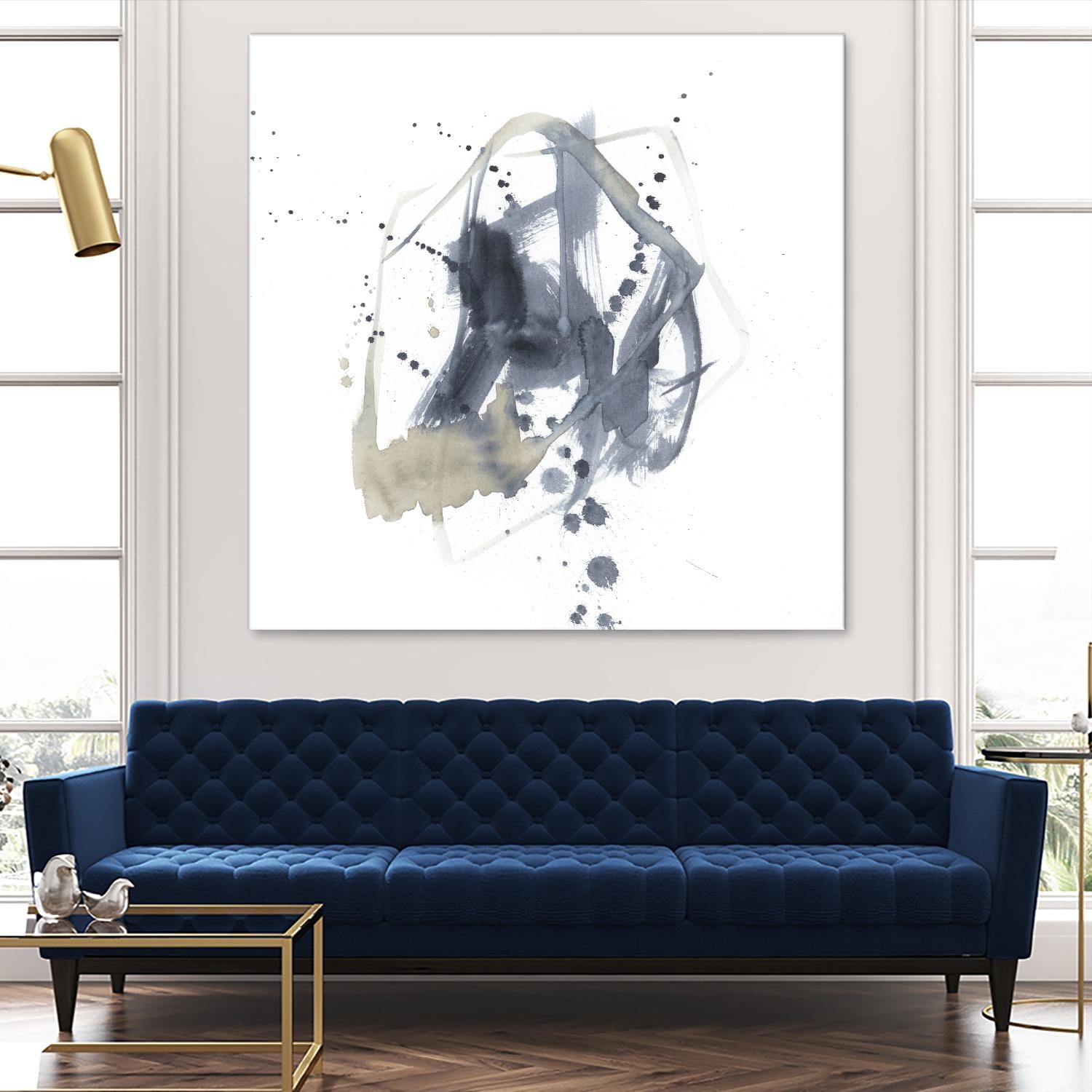 Off Center I by Jennifer Goldberger on GIANT ART - neutral abstract