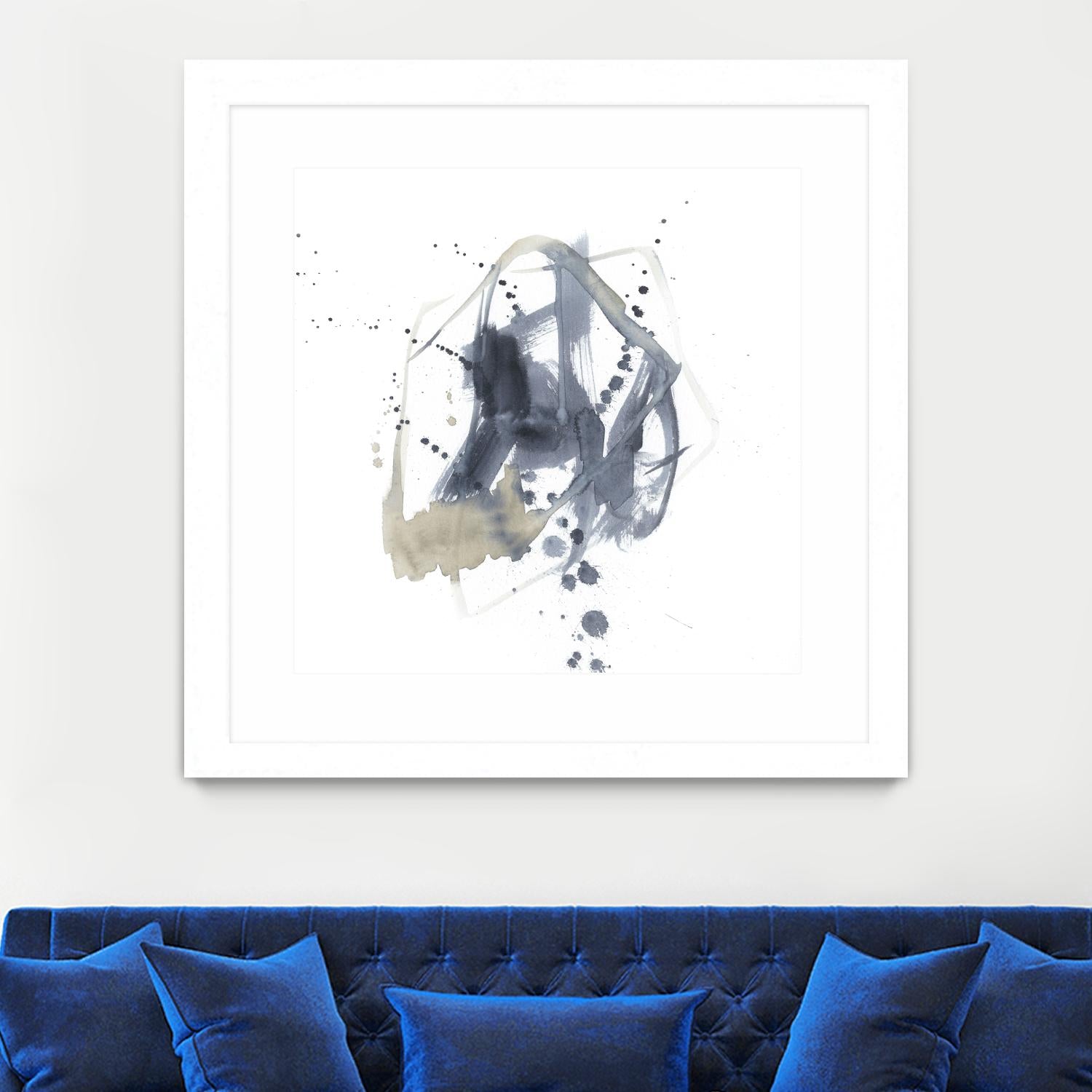 Off Center I by Jennifer Goldberger on GIANT ART - neutral abstract