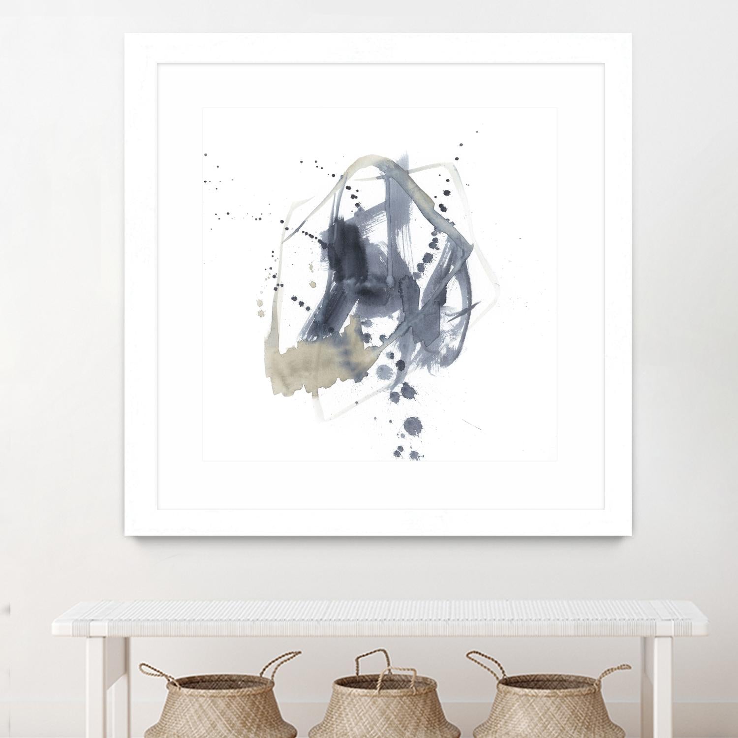 Off Center I by Jennifer Goldberger on GIANT ART - neutral abstract