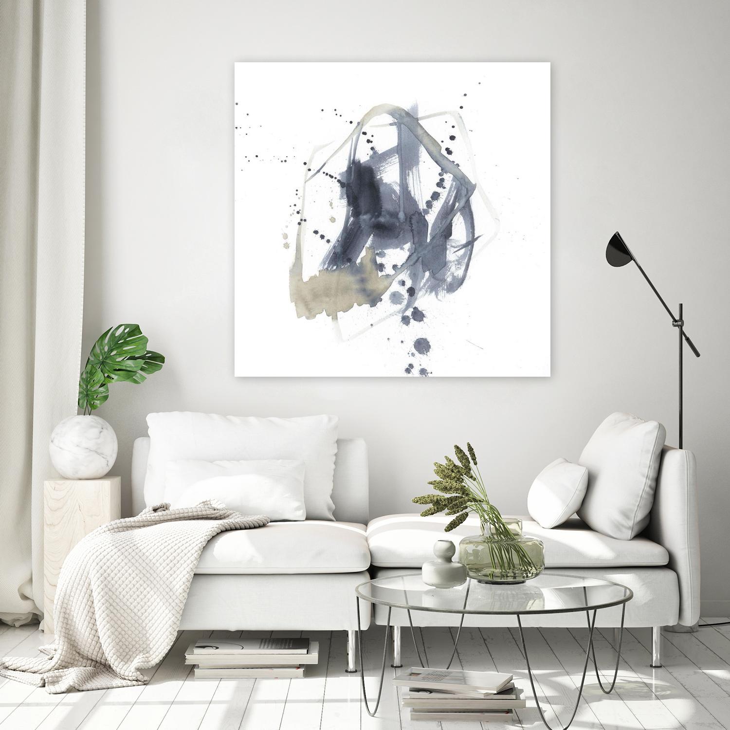 Off Center I by Jennifer Goldberger on GIANT ART - neutral abstract