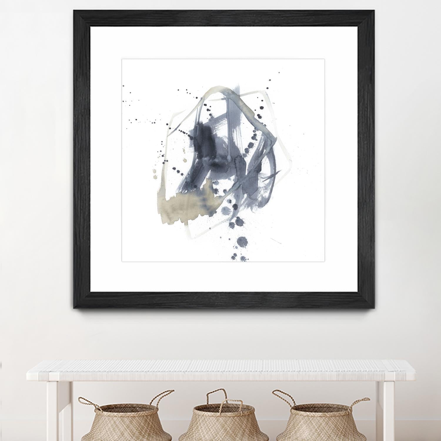 Off Center I by Jennifer Goldberger on GIANT ART - neutral abstract