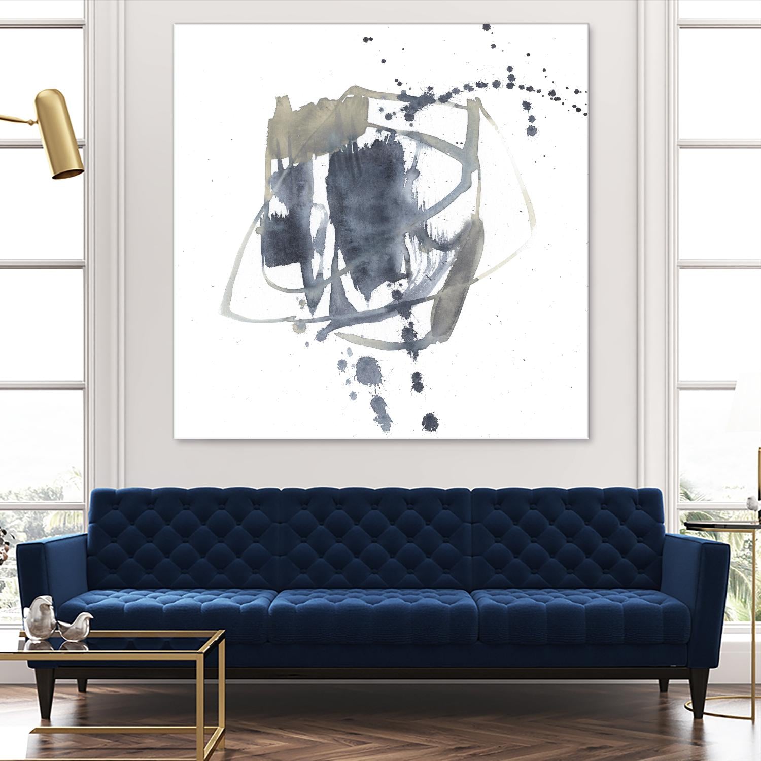 Off Center II by Jennifer Goldberger on GIANT ART - neutral abstract