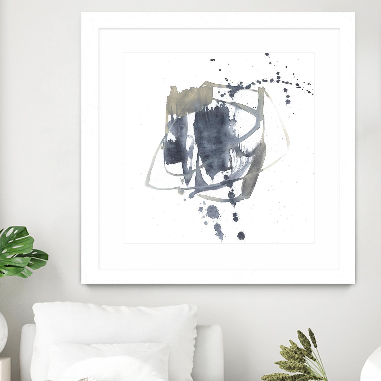 Off Center II by Jennifer Goldberger on GIANT ART - neutral abstract