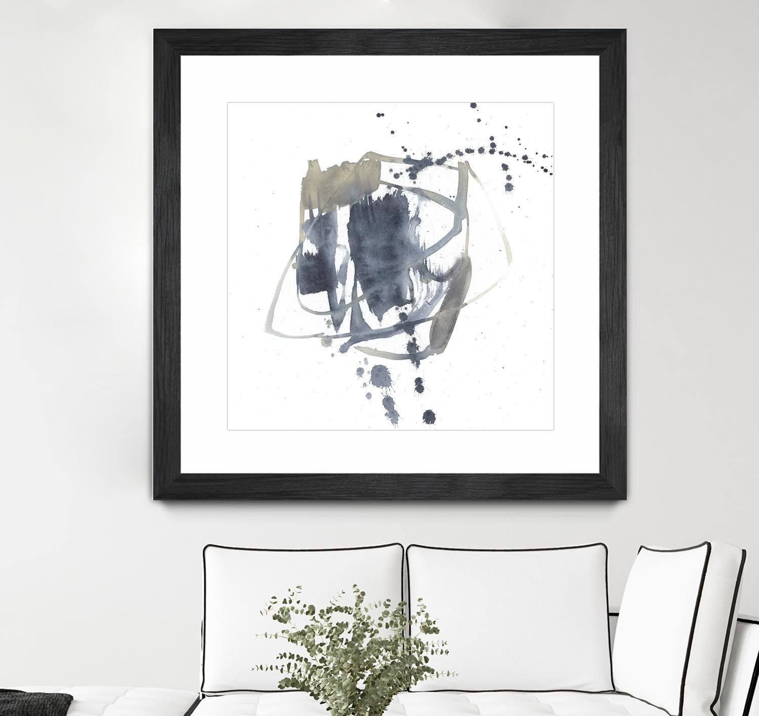 Off Center II by Jennifer Goldberger on GIANT ART - neutral abstract