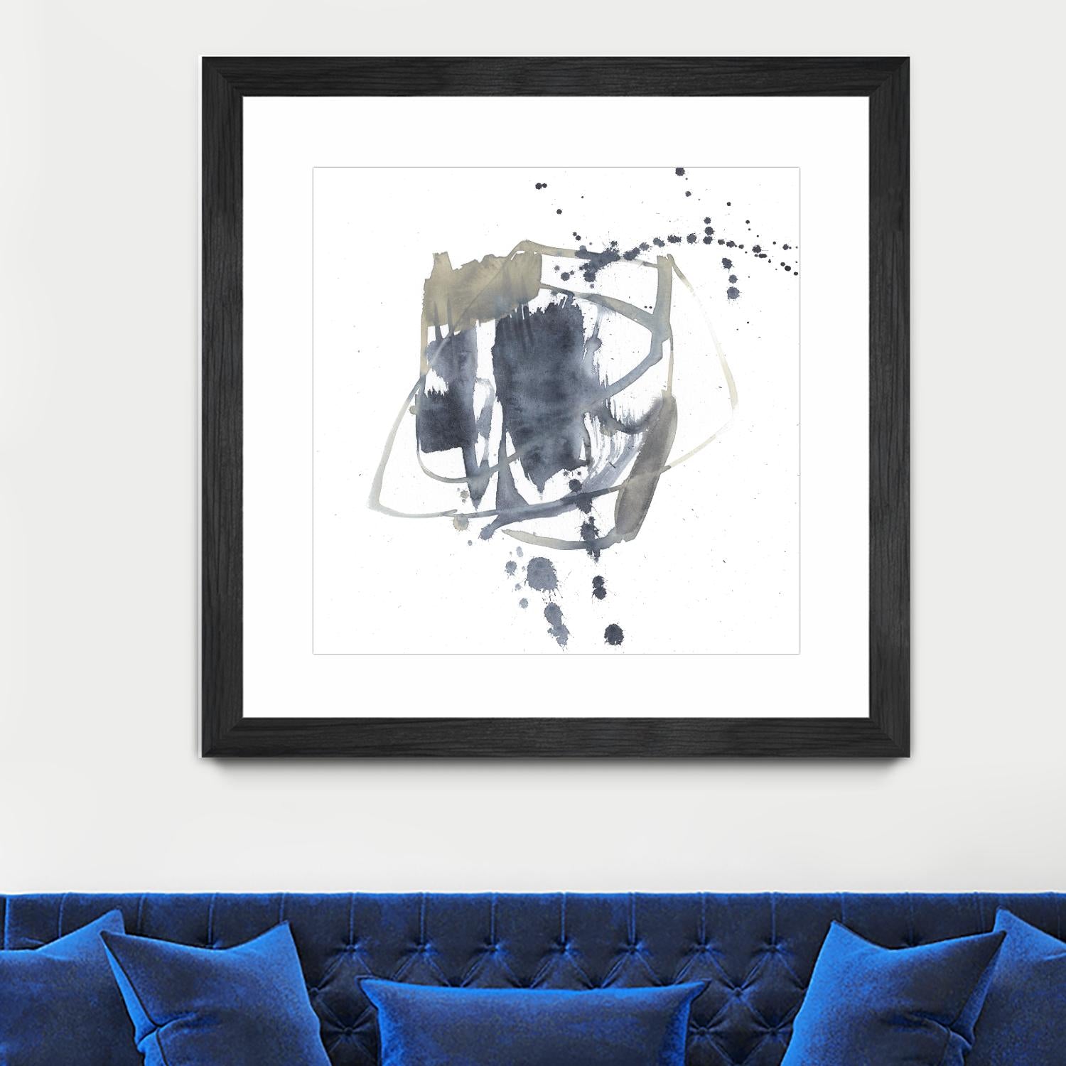 Off Center II by Jennifer Goldberger on GIANT ART - neutral abstract