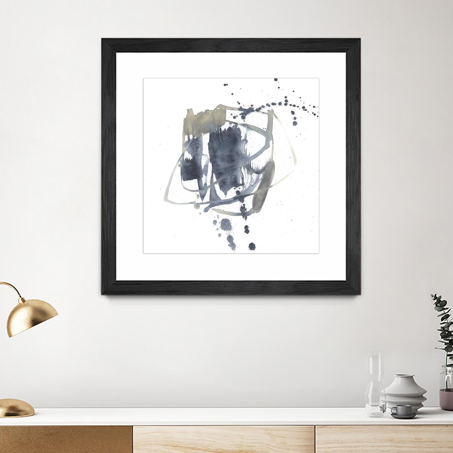 Off Center II by Jennifer Goldberger on GIANT ART - neutral abstract