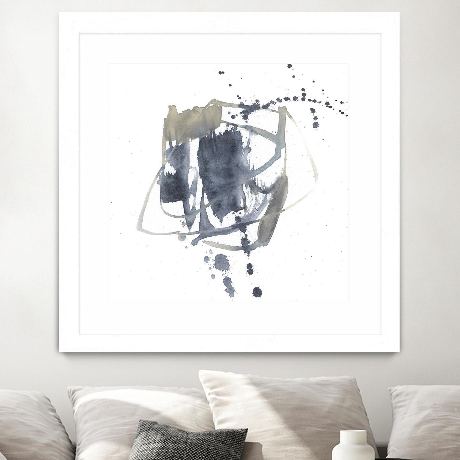 Off Center II by Jennifer Goldberger on GIANT ART - neutral abstract