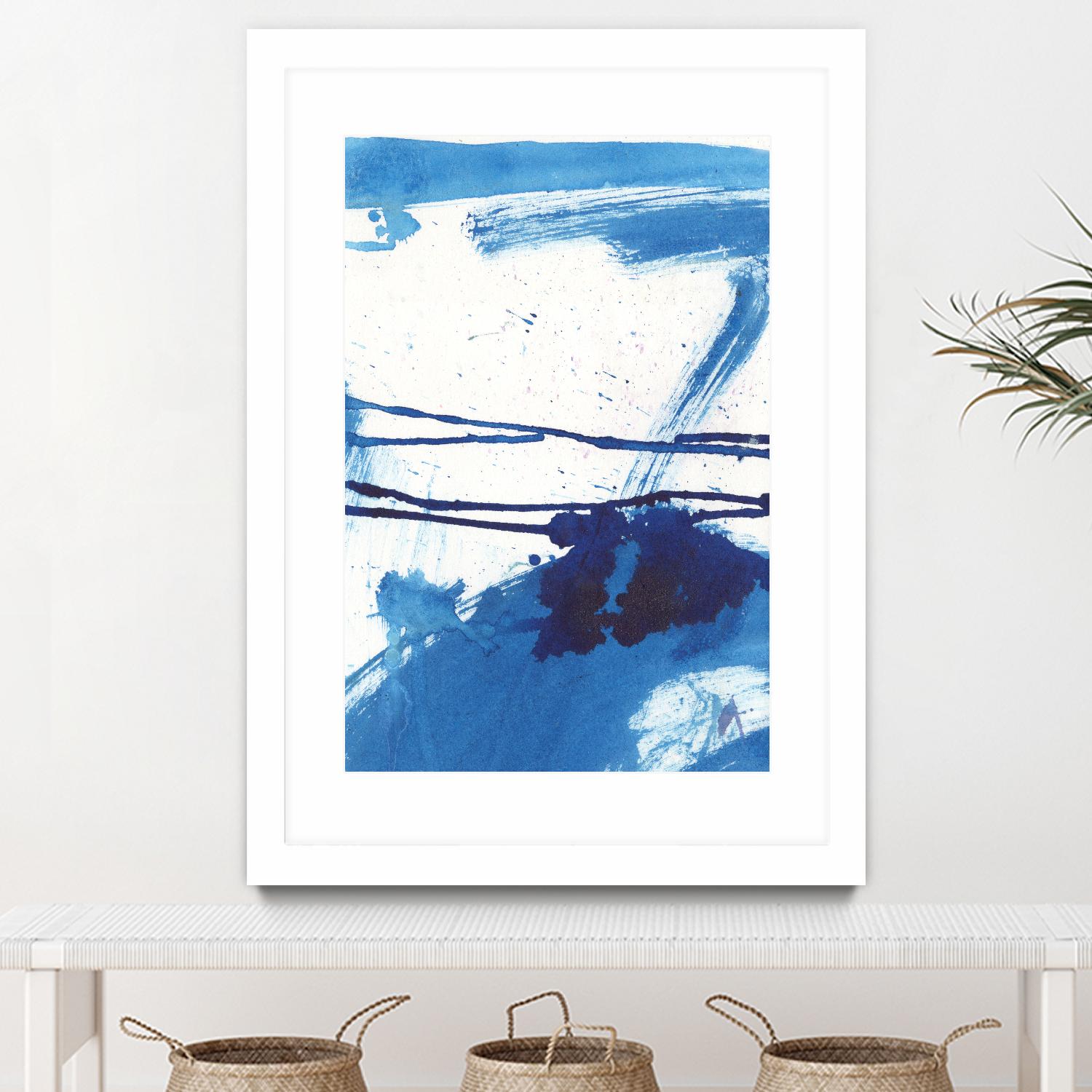 Blue Mystic I by Joyce Combs on GIANT ART - blue abstract