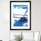Blue Mystic I by Joyce Combs on GIANT ART - blue abstract