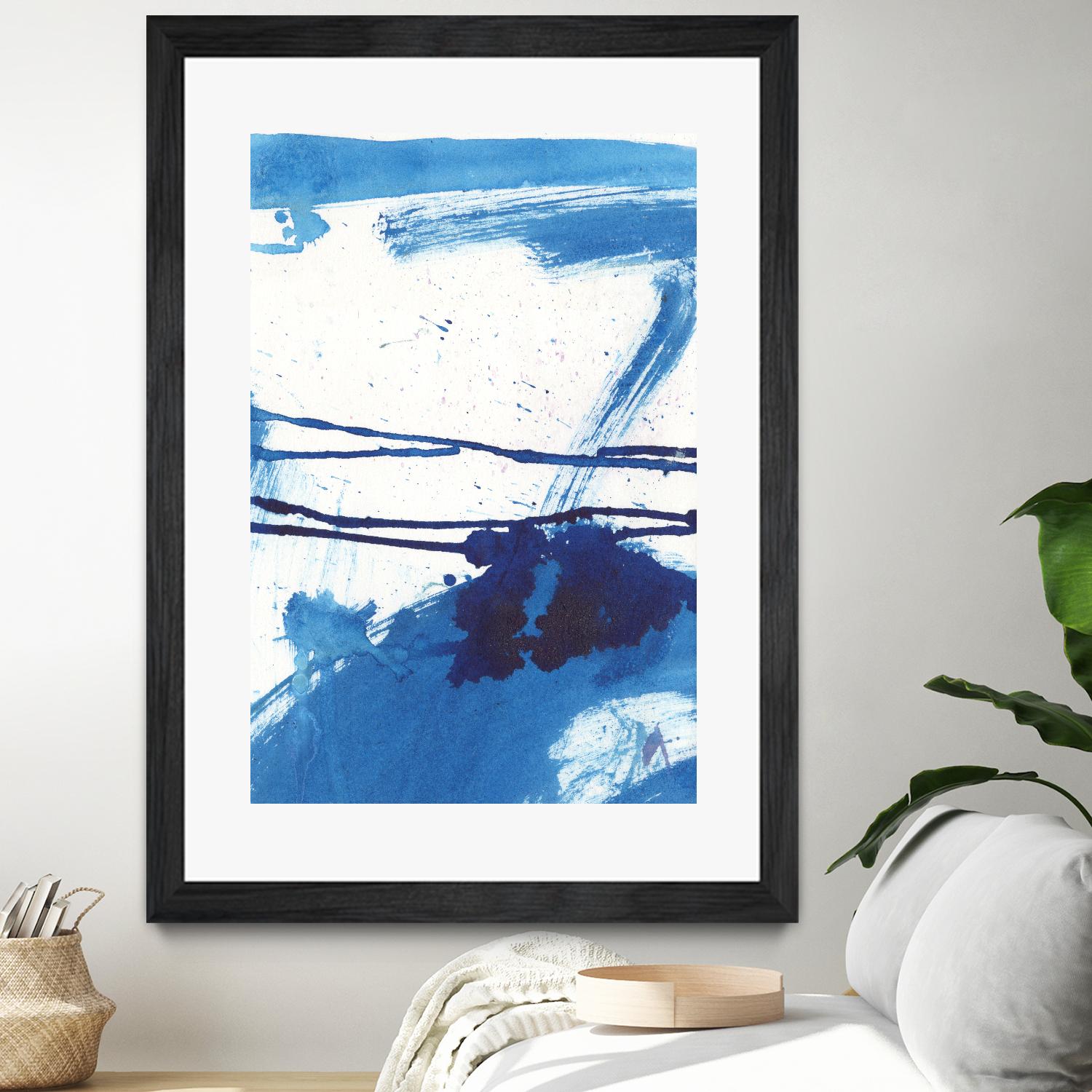 Blue Mystic I by Joyce Combs on GIANT ART - blue abstract