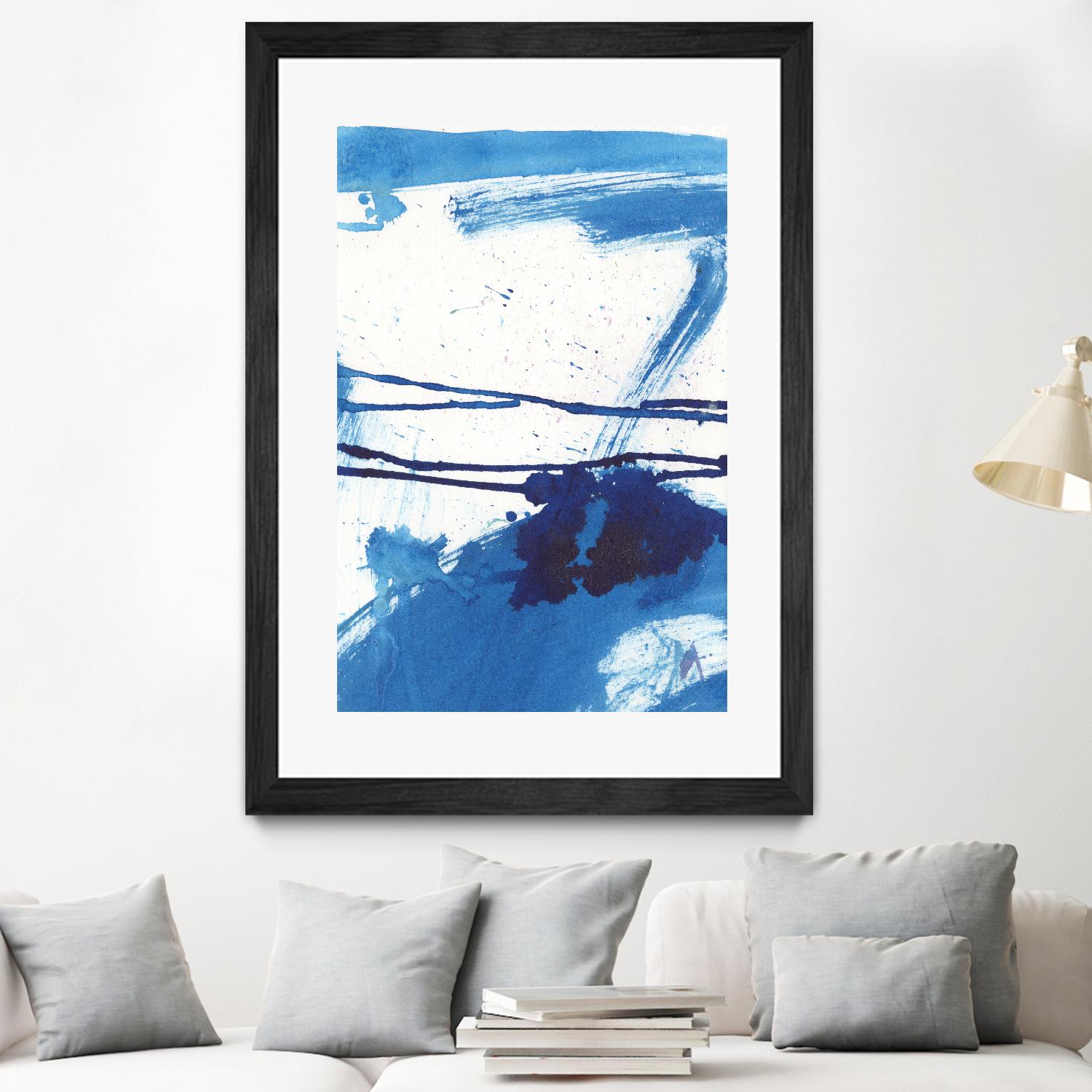 Blue Mystic I by Joyce Combs on GIANT ART - blue abstract