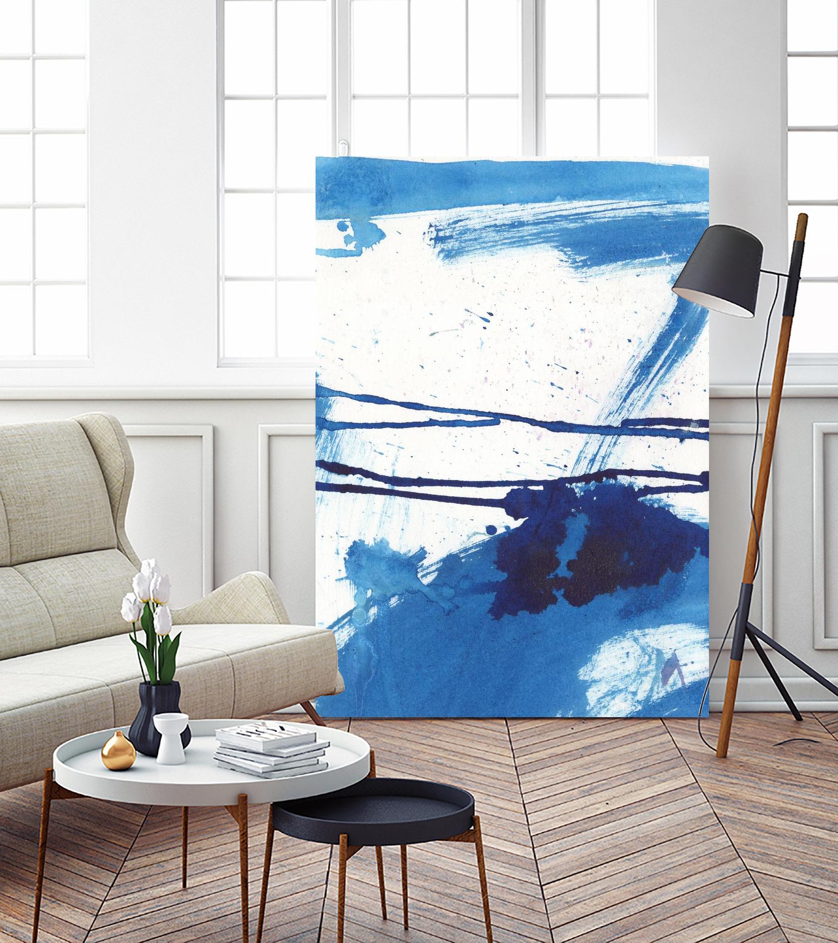 Blue Mystic I by Joyce Combs on GIANT ART - blue abstract