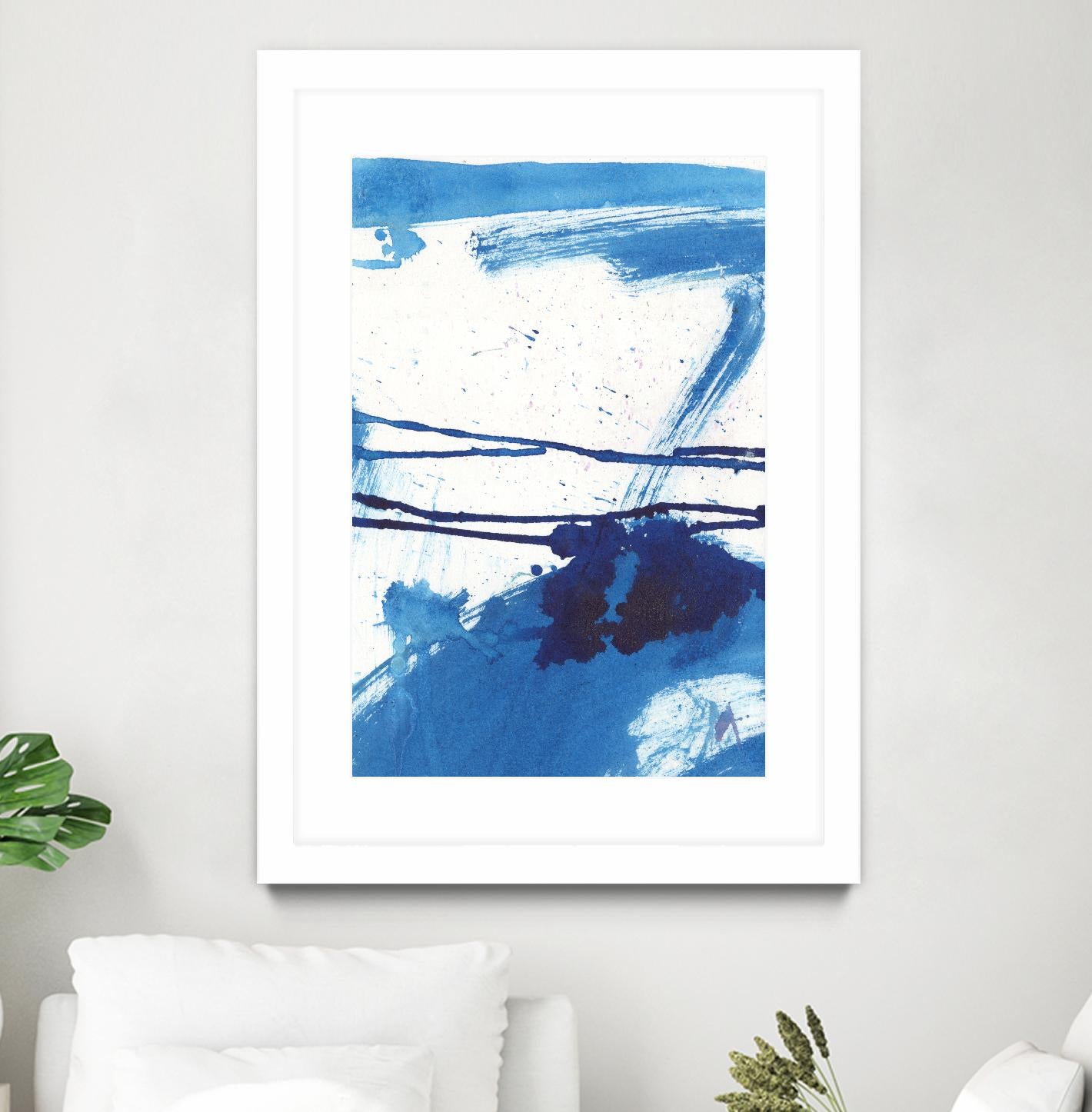 Blue Mystic I by Joyce Combs on GIANT ART - blue abstract
