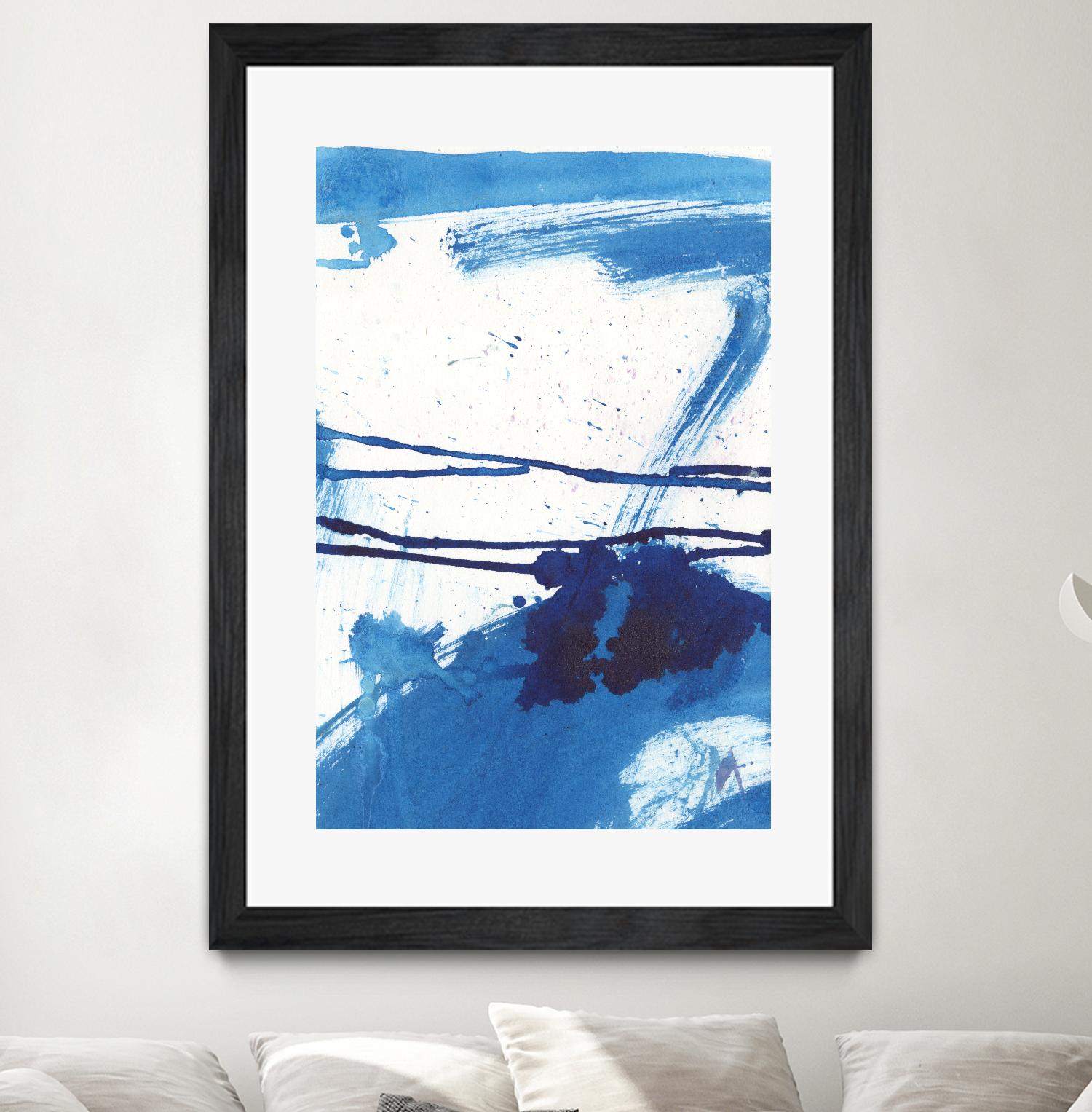 Blue Mystic I by Joyce Combs on GIANT ART - blue abstract