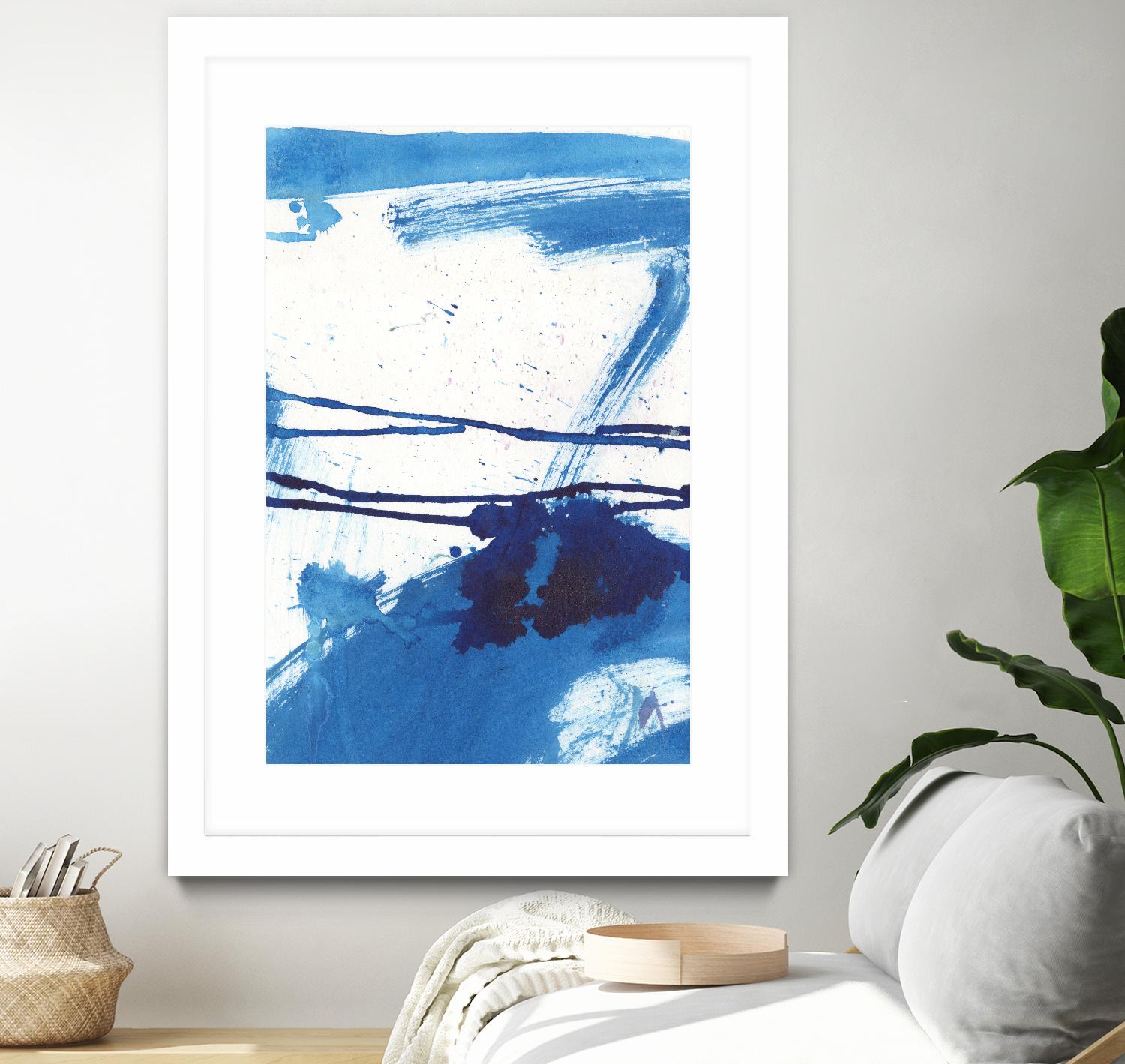 Blue Mystic I by Joyce Combs on GIANT ART - blue abstract