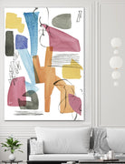 Colors of Sound I by Melissa Wang on GIANT ART - brights abstract