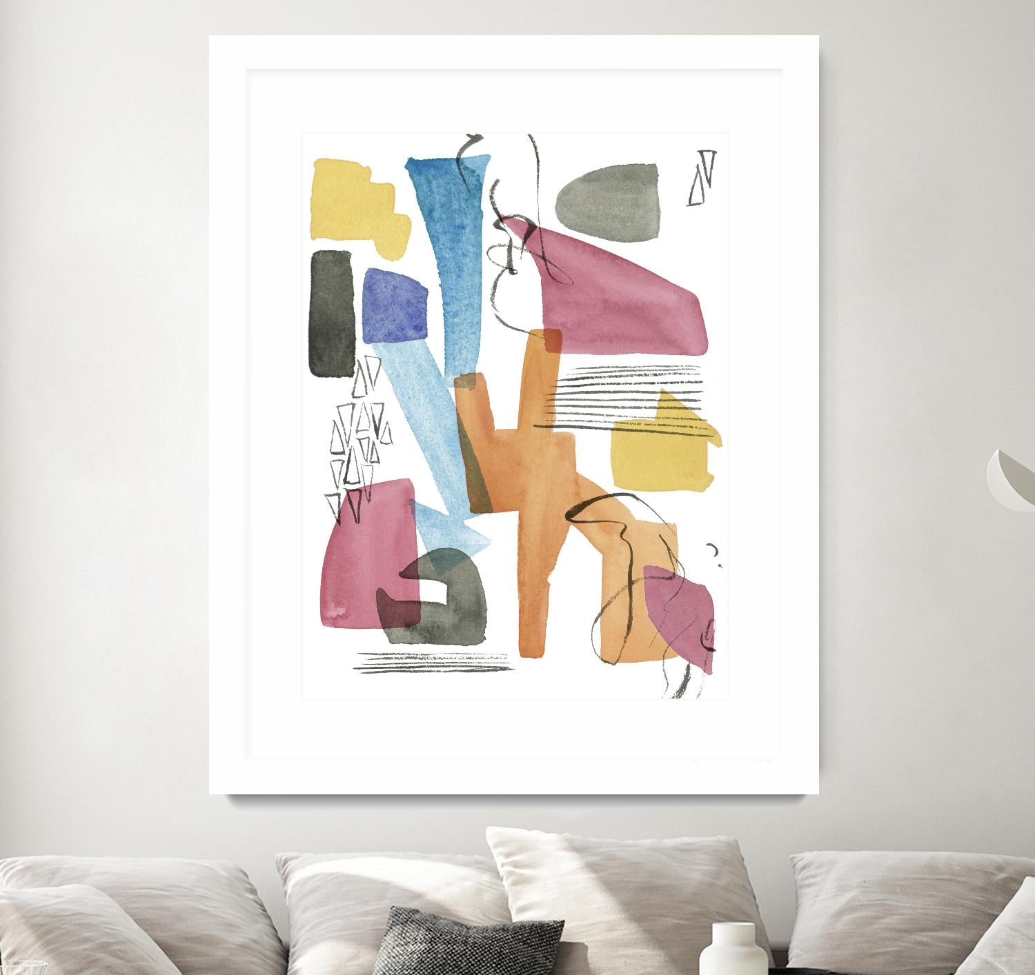 Colors of Sound I by Melissa Wang on GIANT ART - brights abstract