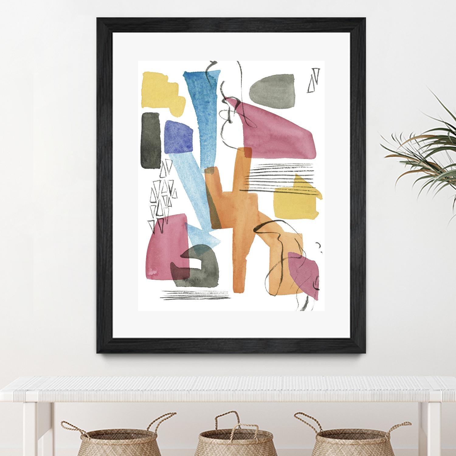 Colors of Sound I by Melissa Wang on GIANT ART - brights abstract