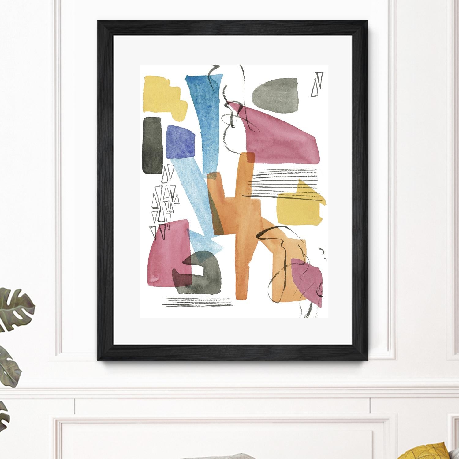 Colors of Sound I by Melissa Wang on GIANT ART - brights abstract