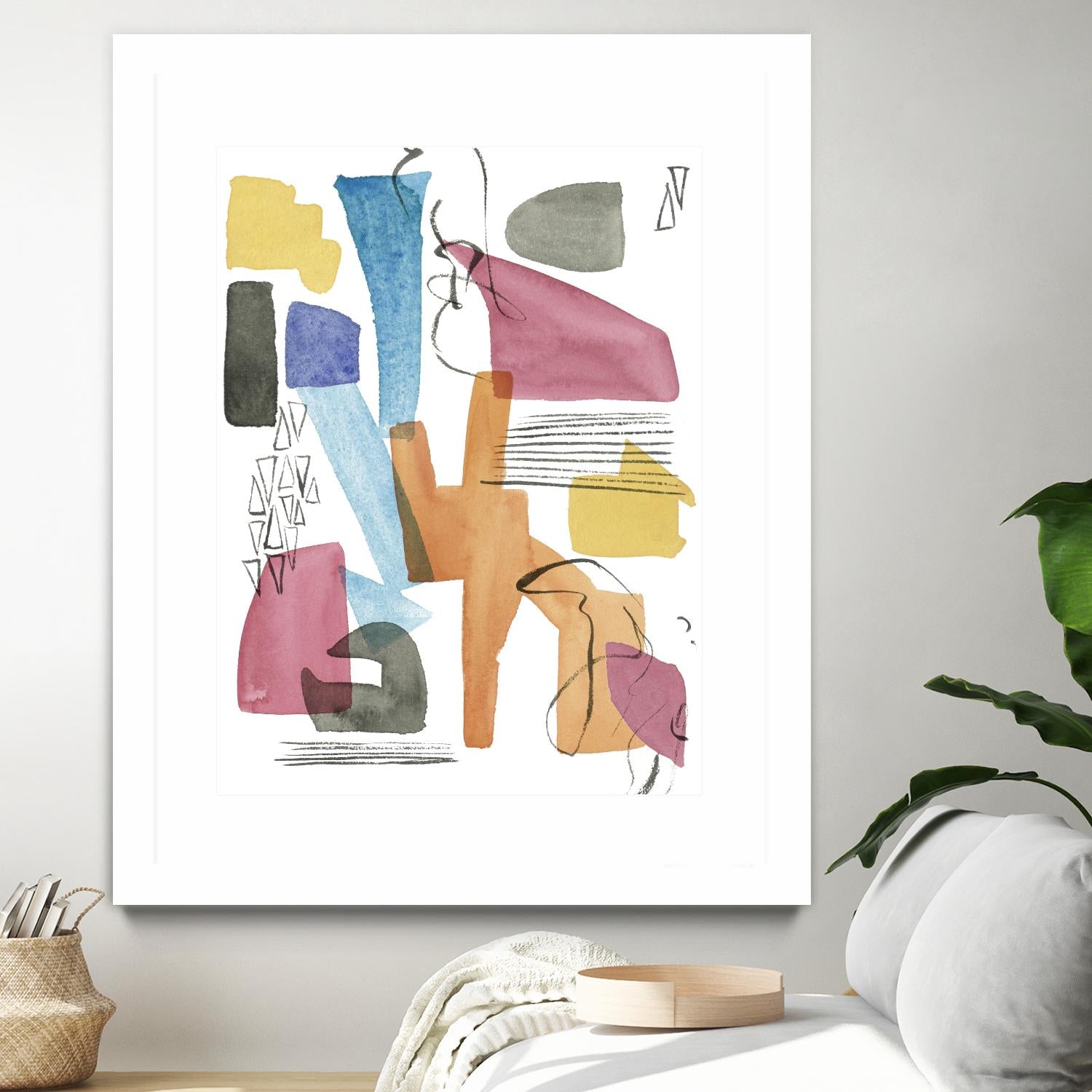 Colors of Sound I by Melissa Wang on GIANT ART - brights abstract