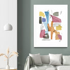 Colors of Sound I by Melissa Wang on GIANT ART - brights abstract