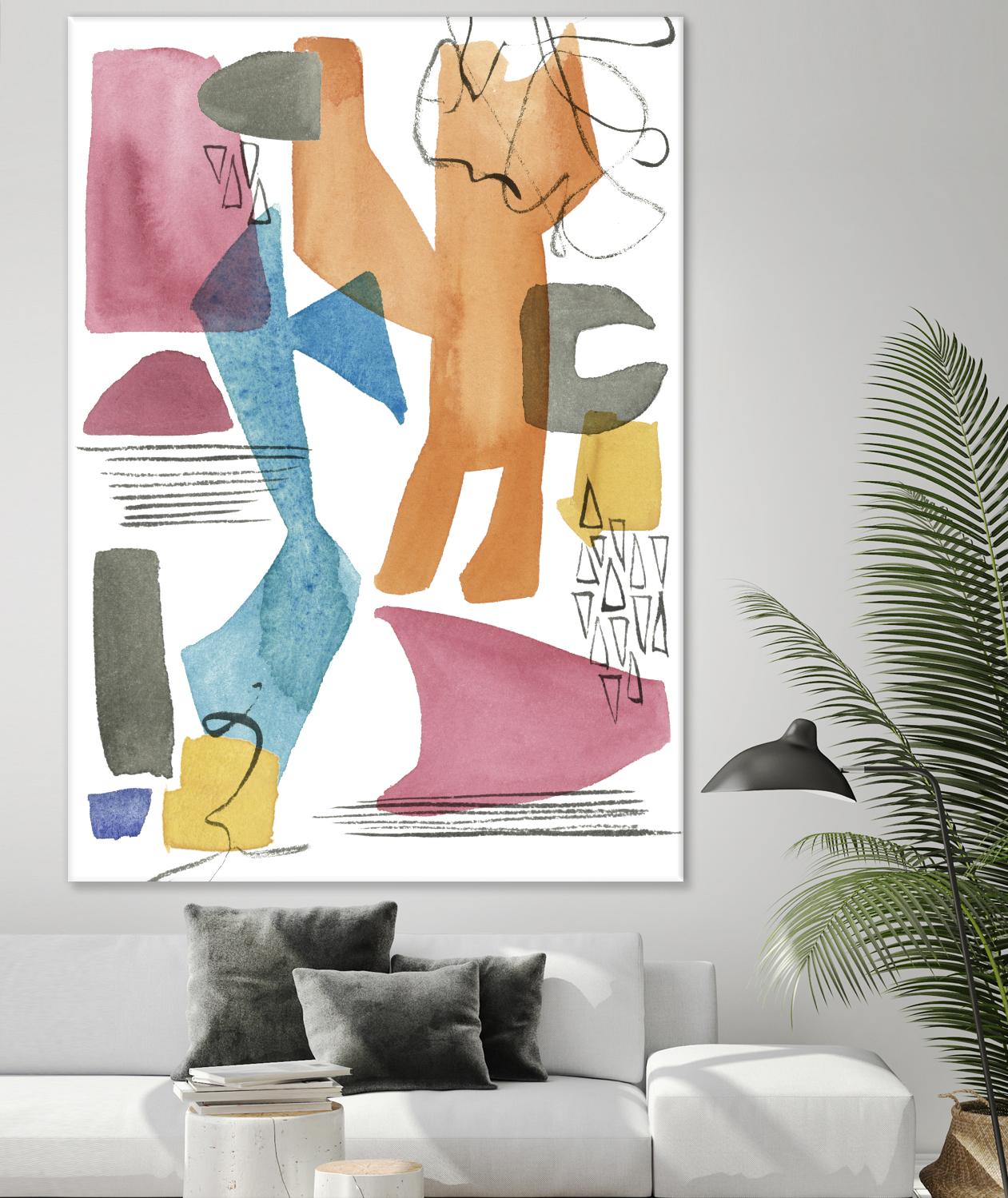 Colors of Sound II by Melissa Wang on GIANT ART - brights abstract