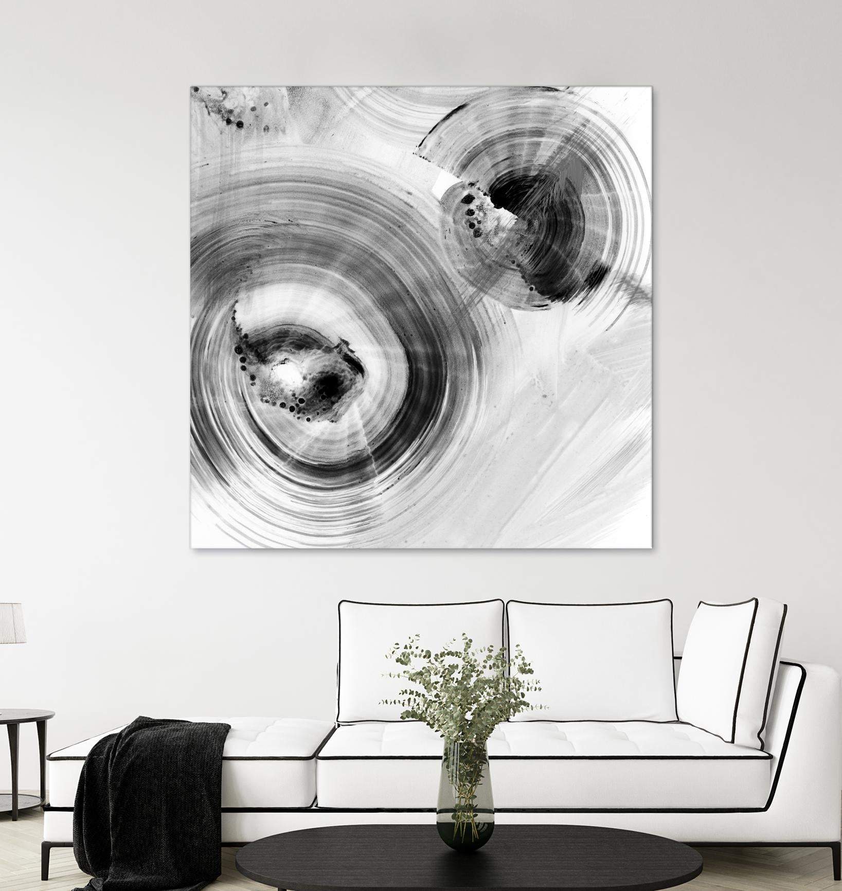 Reverse Ripple Effect I by Ethan Harper on GIANT ART - neutral abstract