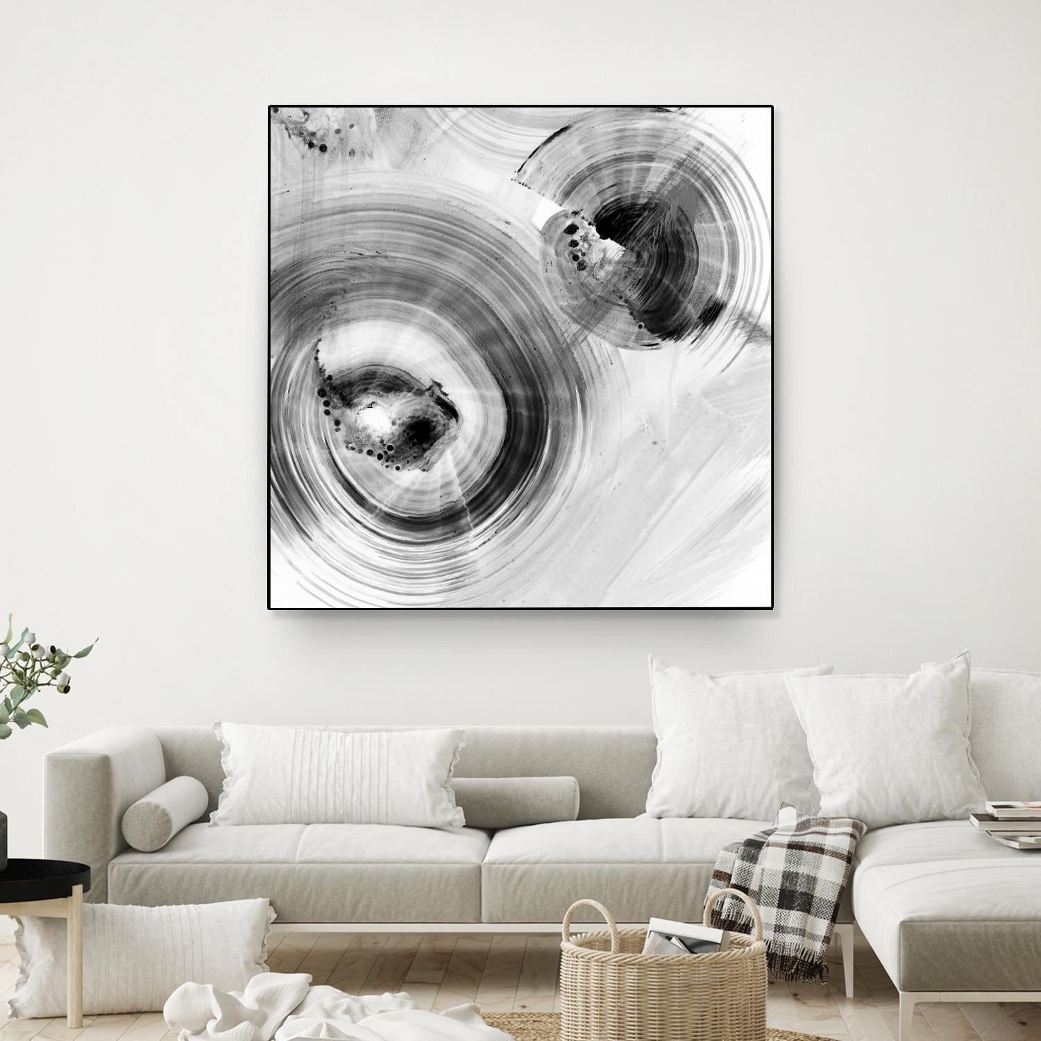 Reverse Ripple Effect I by Ethan Harper on GIANT ART - neutral abstract