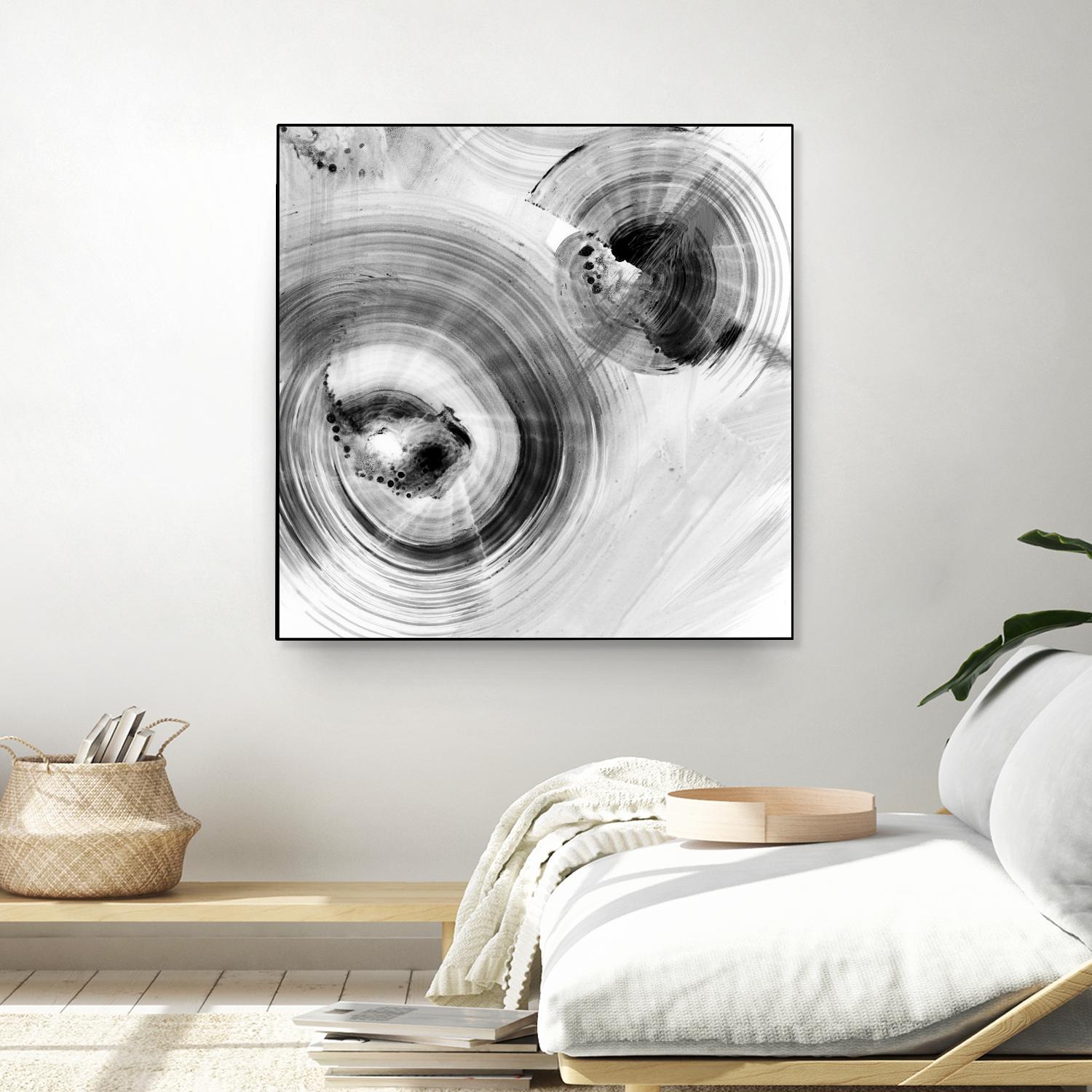 Reverse Ripple Effect I by Ethan Harper on GIANT ART - neutral abstract