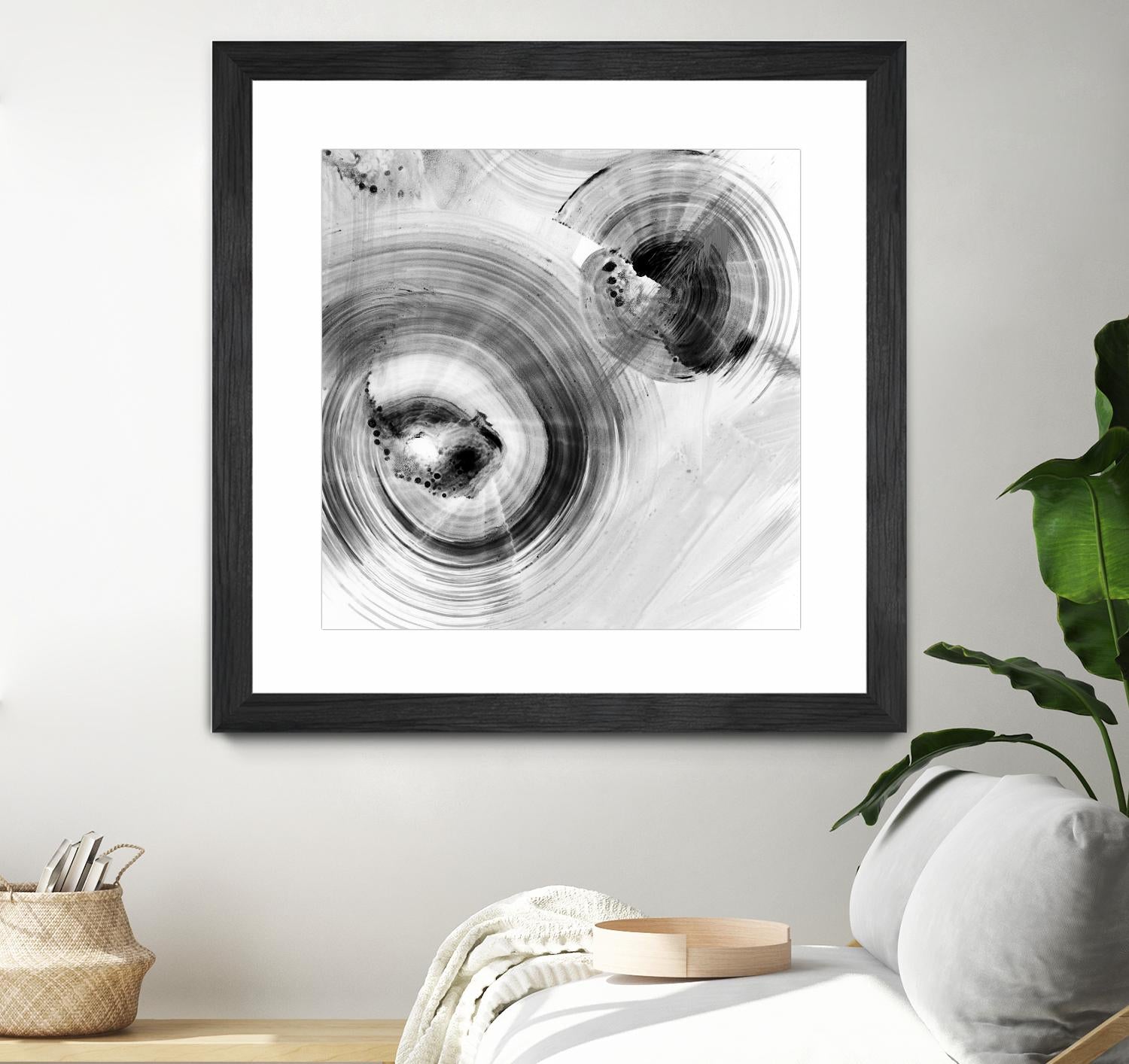 Reverse Ripple Effect I by Ethan Harper on GIANT ART - neutral abstract