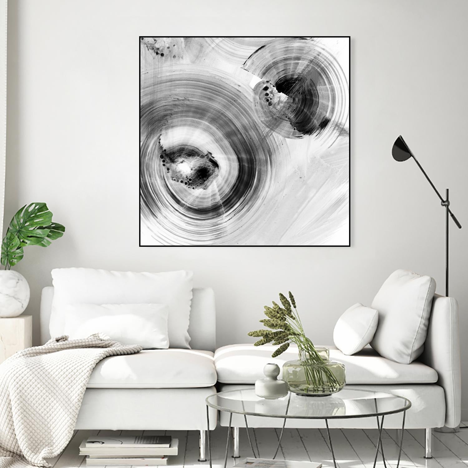 Reverse Ripple Effect I by Ethan Harper on GIANT ART - neutral abstract