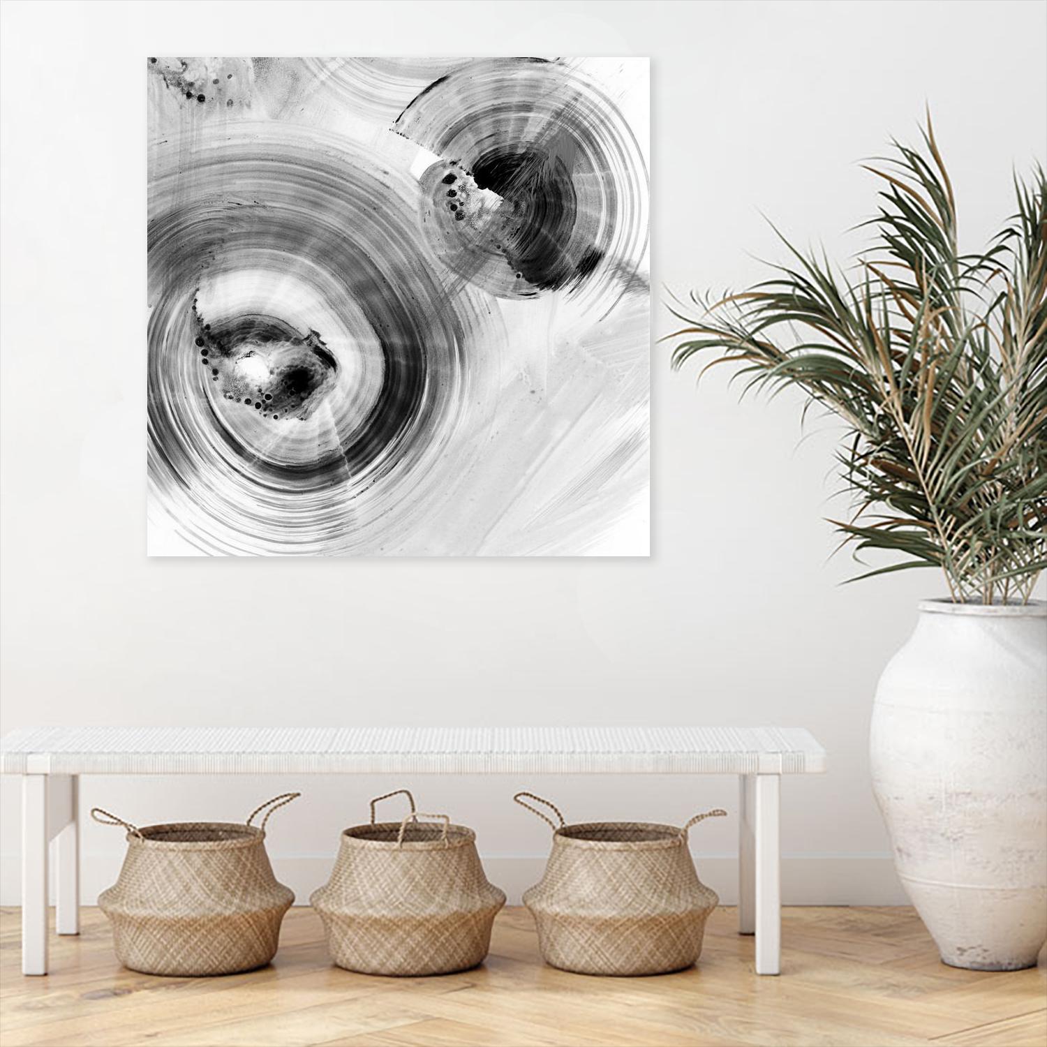 Reverse Ripple Effect I by Ethan Harper on GIANT ART - neutral abstract