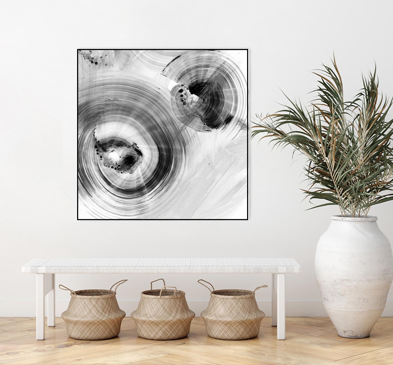 Reverse Ripple Effect I by Ethan Harper on GIANT ART - neutral abstract