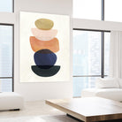 Mod Pods II by Victoria Borges on GIANT ART - blue abstract