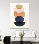 Mod Pods II by Victoria Borges on GIANT ART - blue abstract