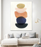 Mod Pods II by Victoria Borges on GIANT ART - blue abstract