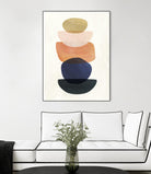 Mod Pods II by Victoria Borges on GIANT ART - blue abstract