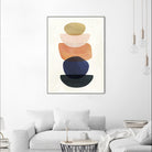 Mod Pods II by Victoria Borges on GIANT ART - blue abstract