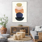 Mod Pods II by Victoria Borges on GIANT ART - blue abstract