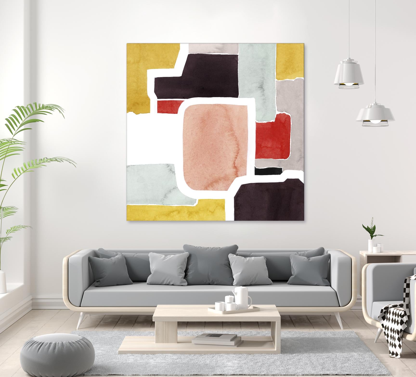 Color Blocking II by Grace Popp on GIANT ART - pastels abstract