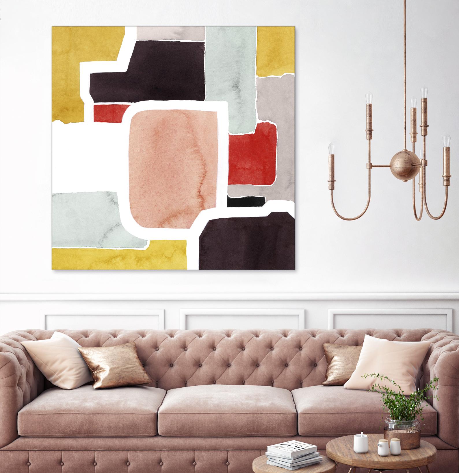 Color Blocking II by Grace Popp on GIANT ART - pastels abstract