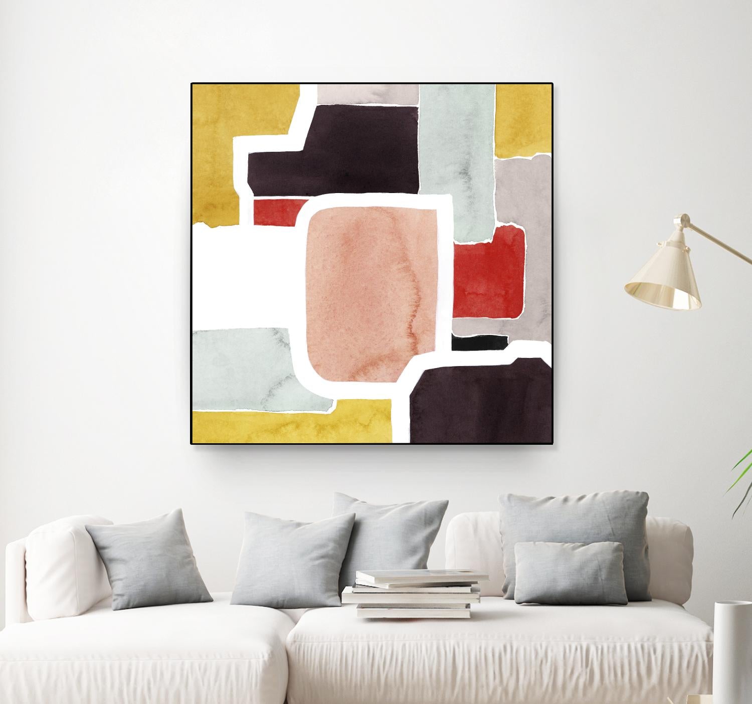 Color Blocking II by Grace Popp on GIANT ART - pastels abstract