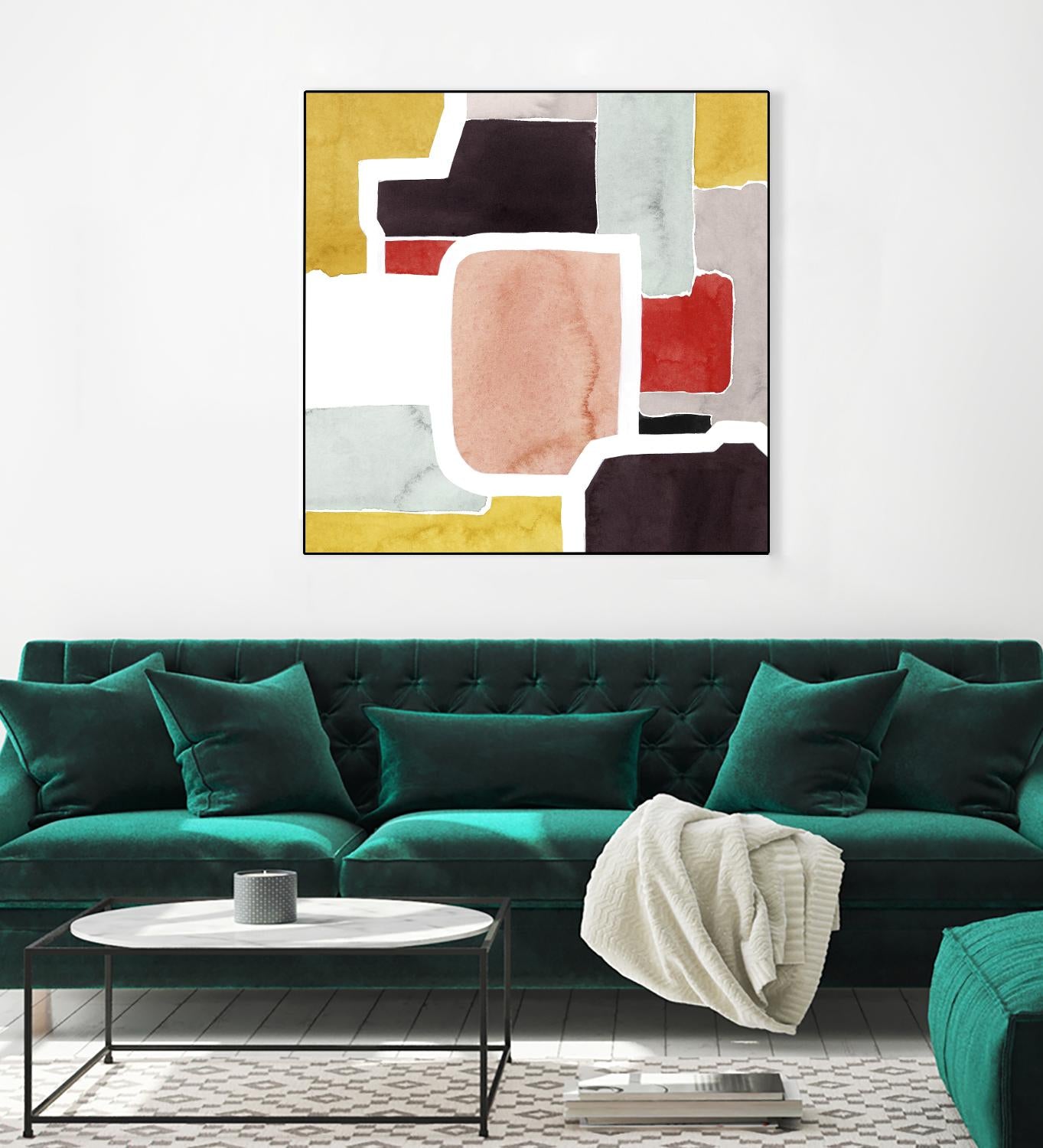 Color Blocking II by Grace Popp on GIANT ART - pastels abstract