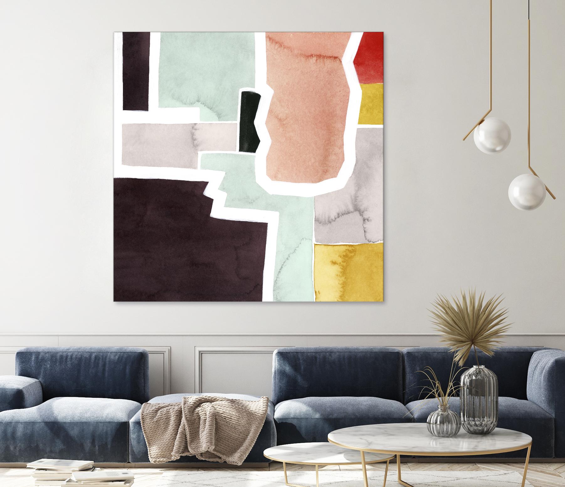 Color Blocking III by Grace Popp on GIANT ART - pastels abstract