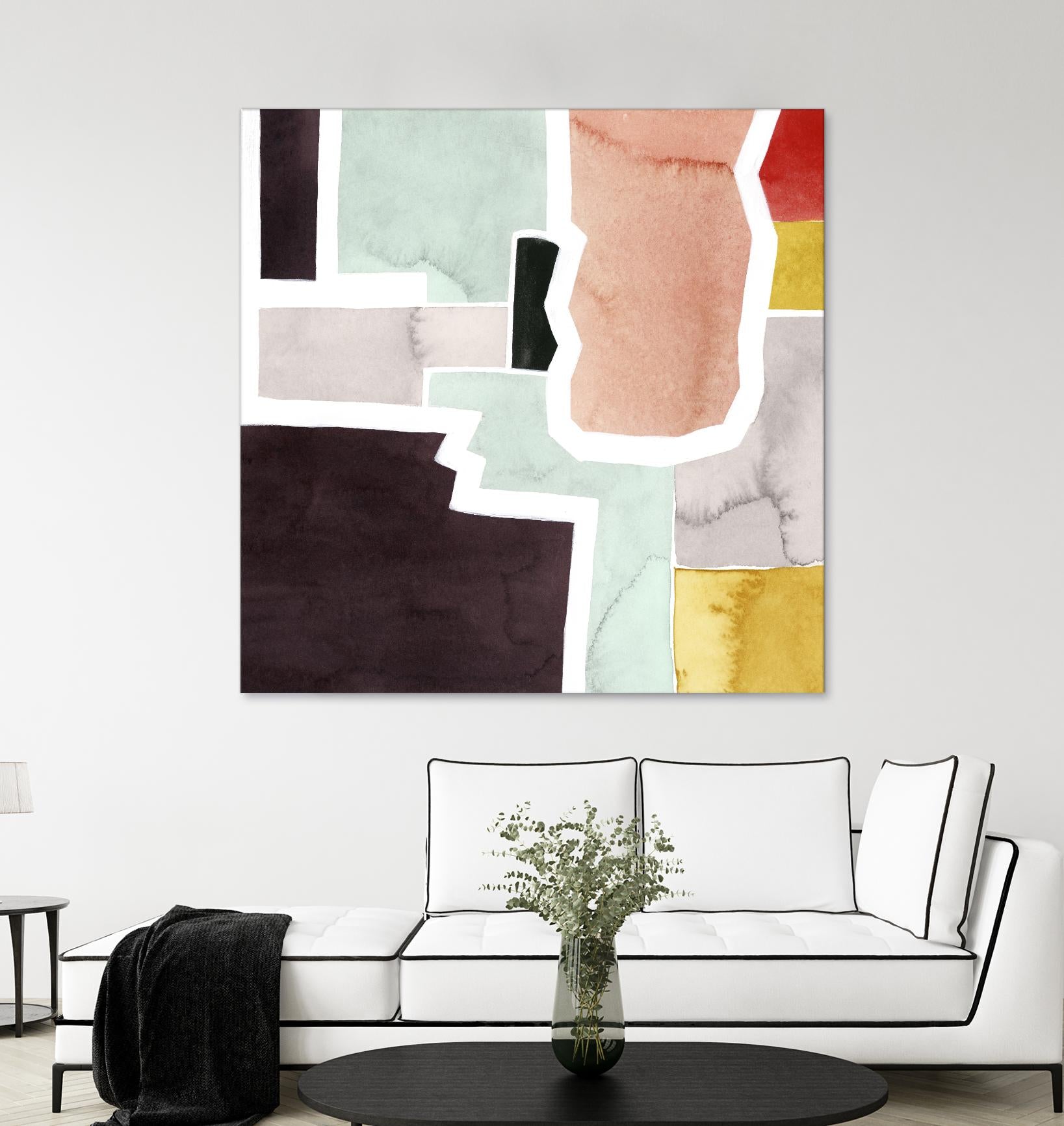 Color Blocking III by Grace Popp on GIANT ART - pastels abstract