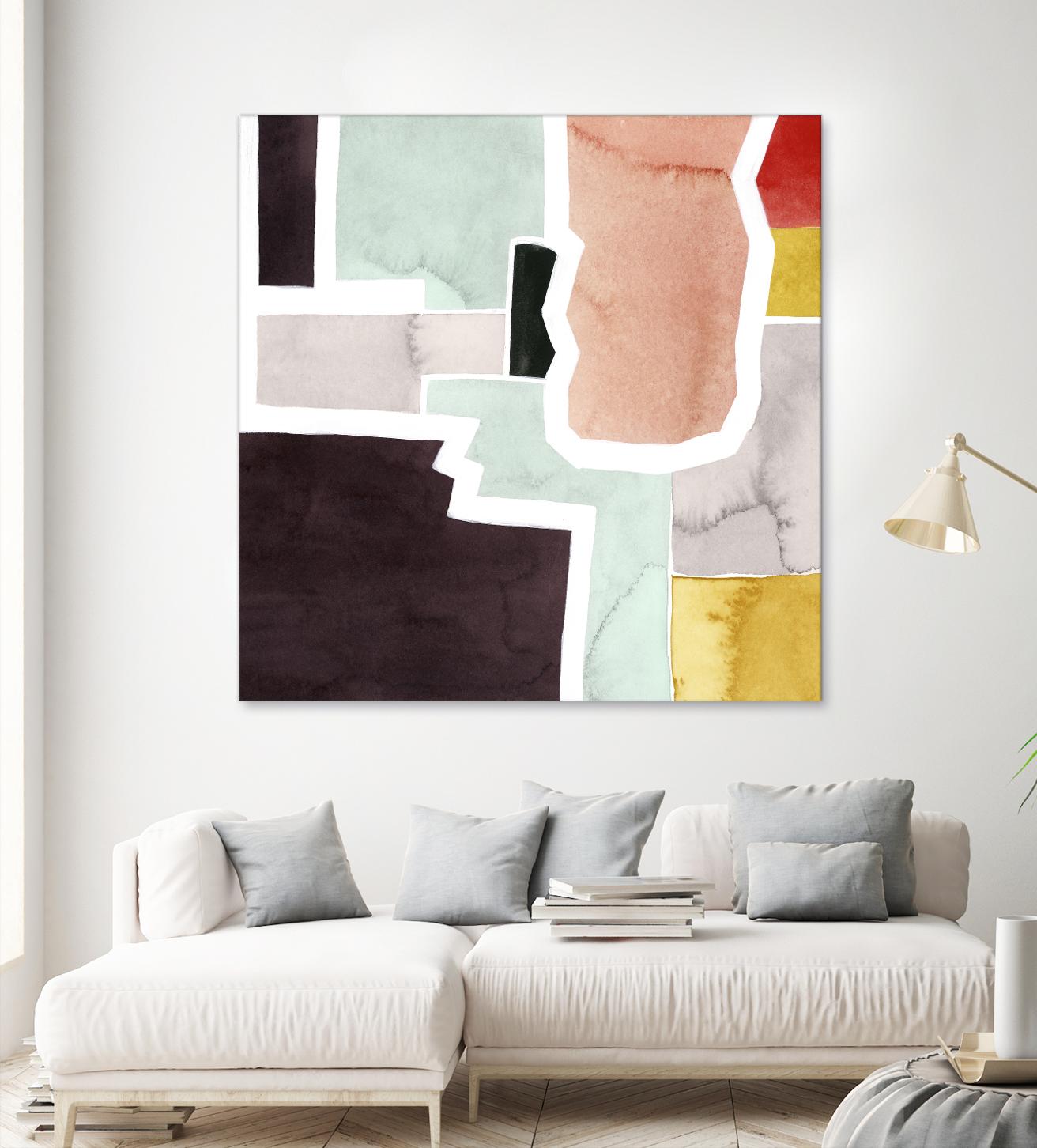 Color Blocking III by Grace Popp on GIANT ART - pastels abstract